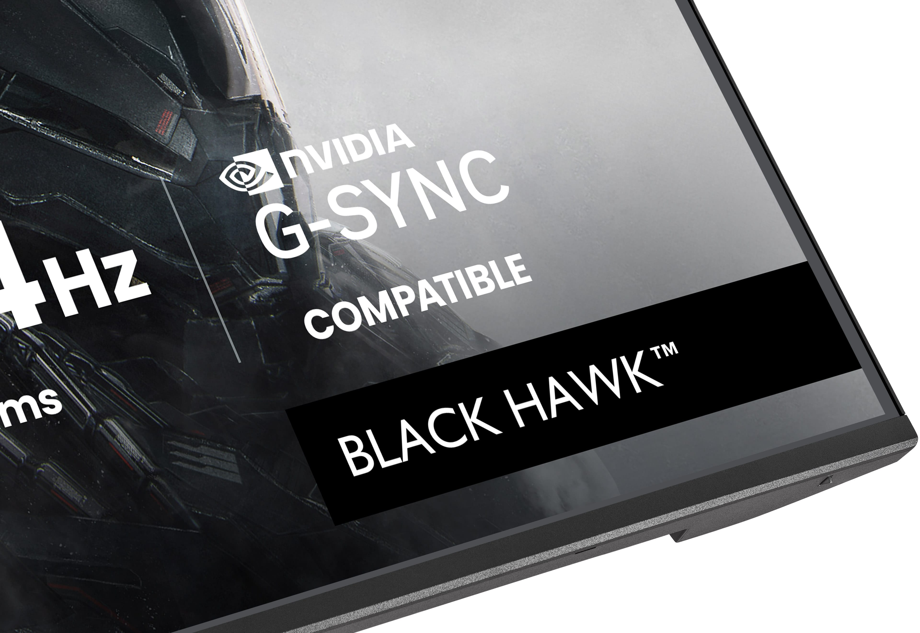 Monitor Black Hawk kompatybilny z Nvidia G-Sync, 144Hz, 1ms.