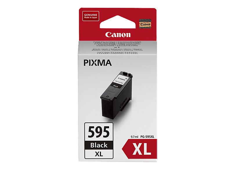 Cartucho de tinta - Canon PG-595XL, 300 páginas, Alto rendimiento (XL), Negro