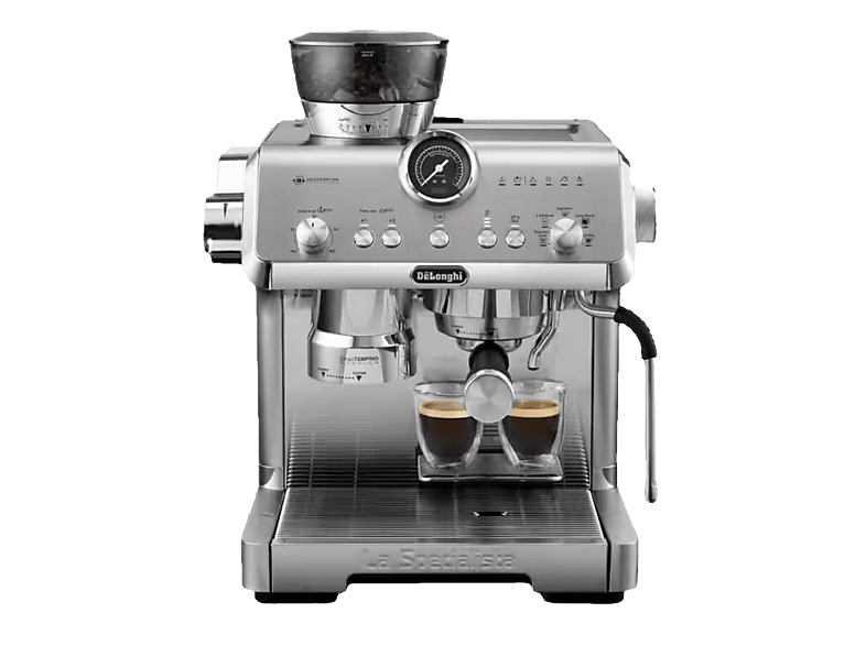 DE-LONGHI EC9555.M La Specialista Opera Siebträgermaschine Silber