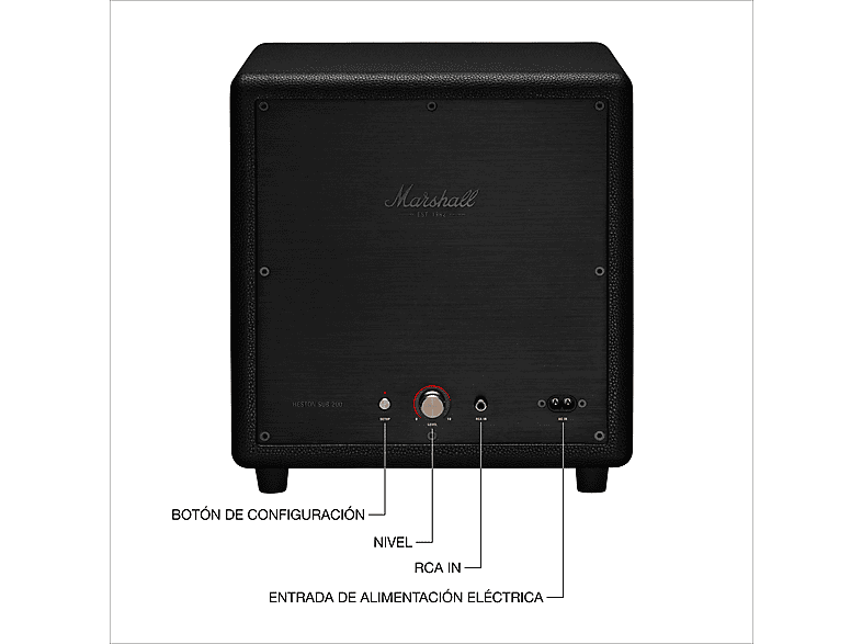 MARSHALL Heston SUB 200 Subwoofer Siyah Fiyat & Özellik | MediaMarkt