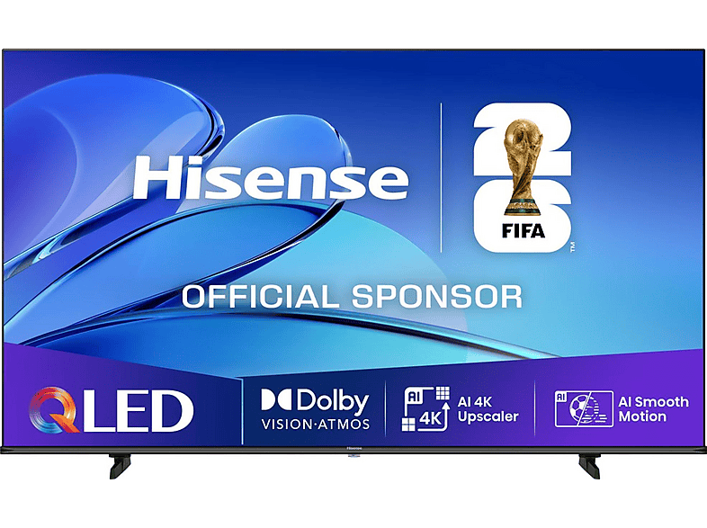 Hisense 65E7Q  65" QLED 4K Smart TV Funkcje AI Dolby Vision Dolby Atmos HDMI 2.1 DVB-T2