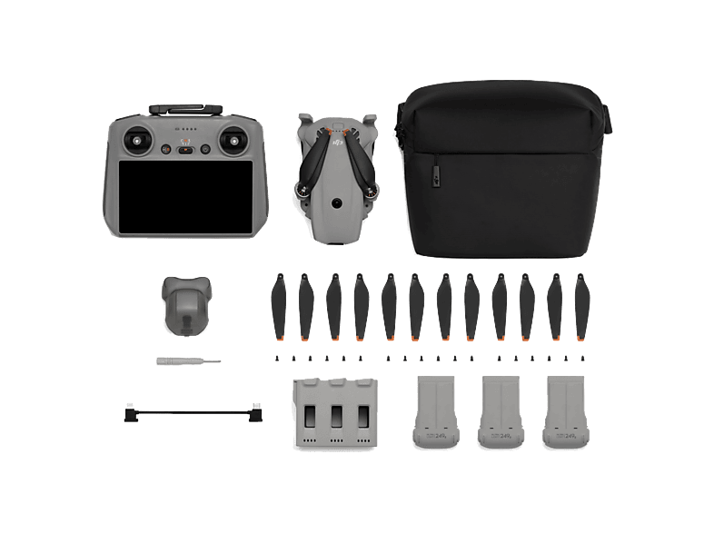 Dron - DJI Lito X1 Fly More Combo (DJI RC 2), 48 MP, 36 min Autonomía, Sensor 1/1.3", Detección Obstáculos Omnidireccional, Vídeo 4K, Fotos 8K, Gris