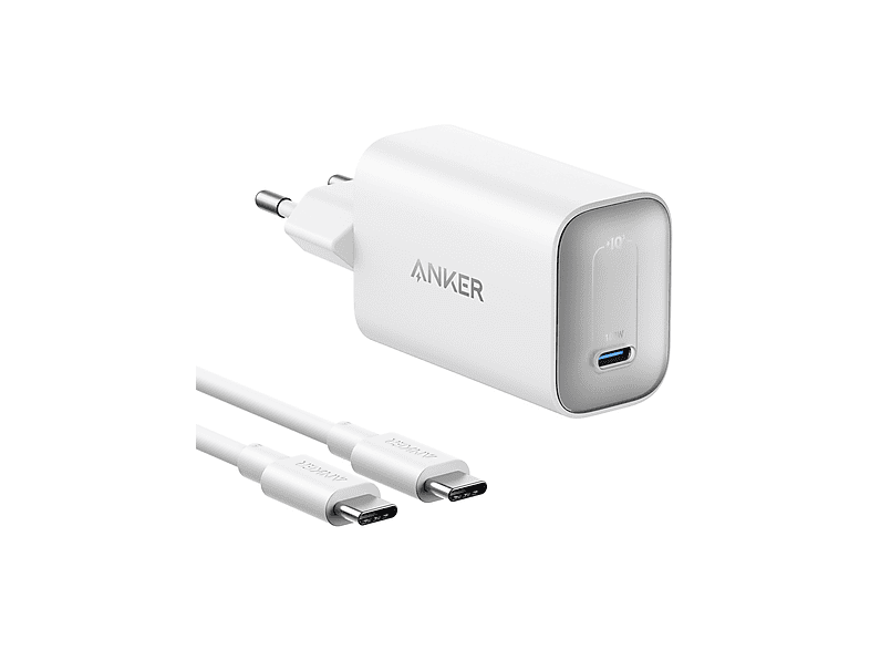 Anker Ladegerät Nano 100W, mit USB-C Kabel, Weiß