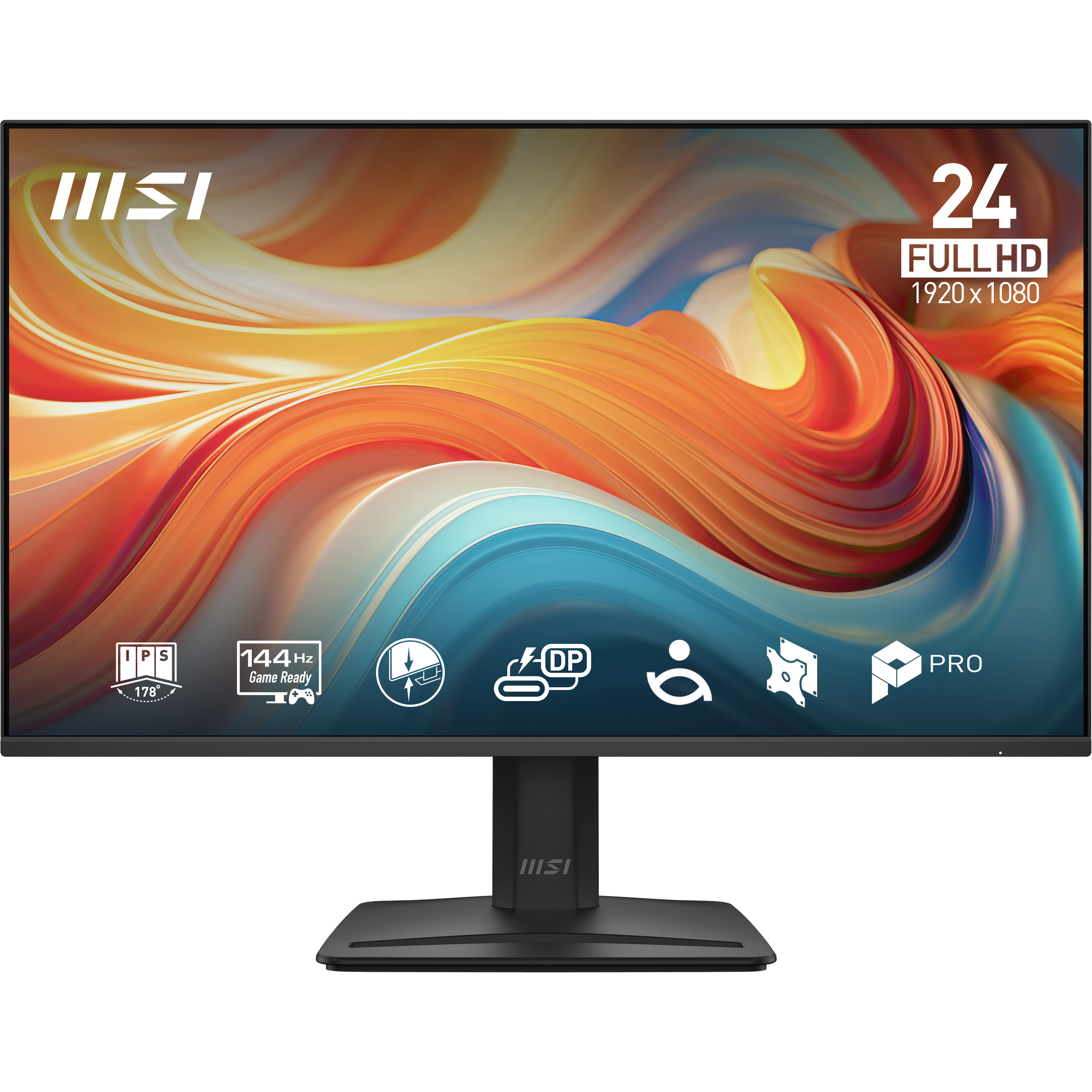MSI PRO MP242 E14A - Full HD Monitor - 144Hz - 24 inch - Speakers
