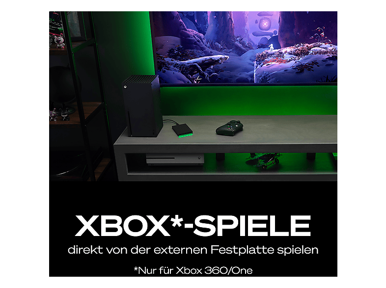Seagate Game Drive Xbox 2 TB 2.5 Zoll, USB 3.0, Externe Festplatte, Schwarz — Foto 3 von 5