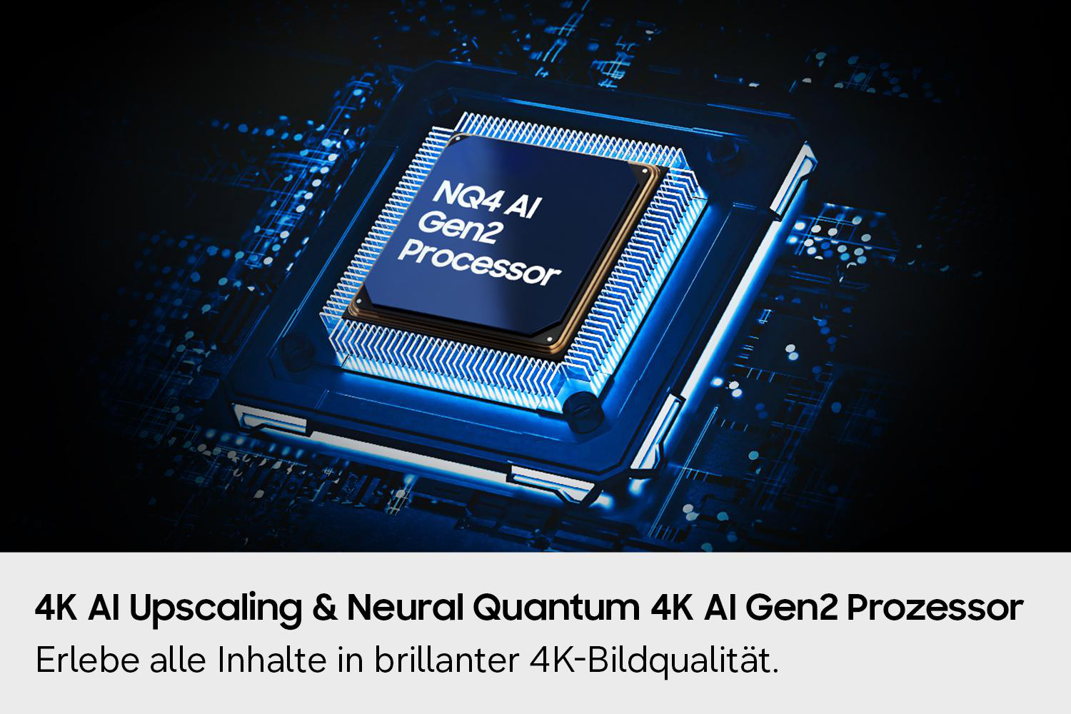 Ein blauer Prozessor mit der Beschriftung NQ4 AI Gen2.