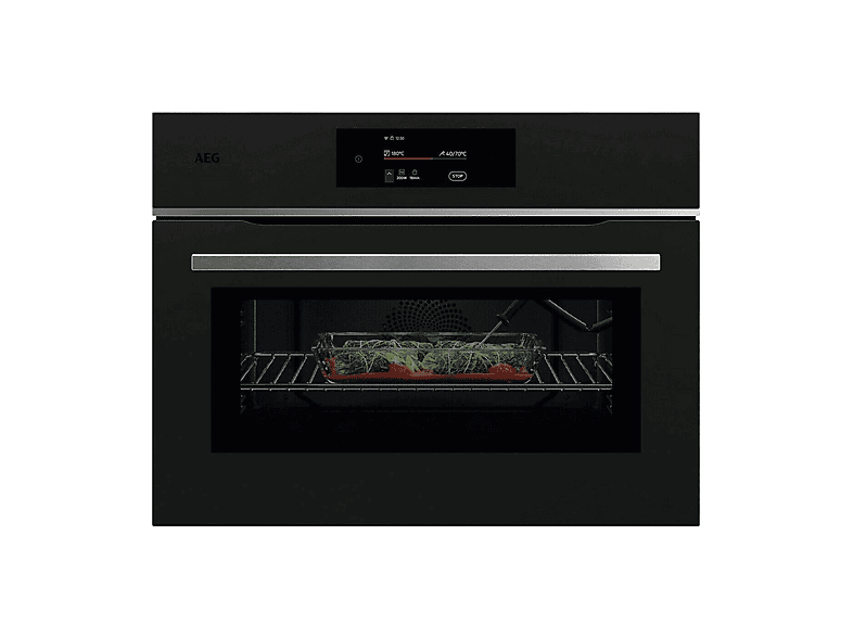 MICROONDE INCASSO AEG TK8NK721T, capacità 44 l, potenza microonde max 1000 W, Funzione grill, Potenza grill 1900 Matt Black