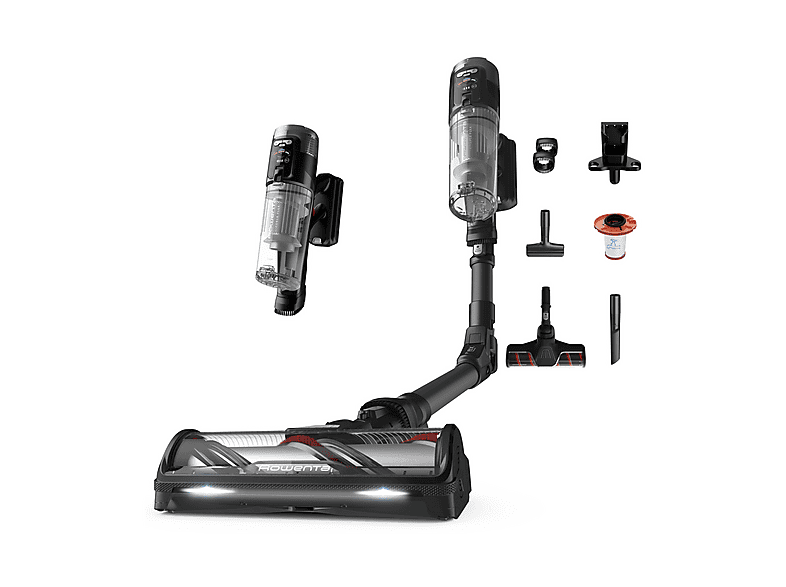 SCOPA ELETTRICA ROWENTA X-Force Flex 12.60 RH9L55, Autonomia fino a 60 min, Contenitore polvere 0,65 l, NERO GLAMA