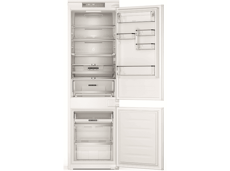 Lodówka do zabudowy WHIRLPOOL WHC18T574P ZenInverter 32dB Dual NoFrost Metal MultiFlow 6. Zmysł Push to Open 177cm