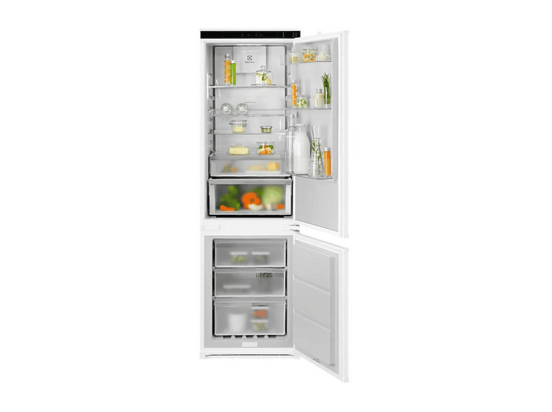FRIGORIFERO DA INCASSO ELECTROLUX ENG8CD18S, Capacità netta totale 248 l, Rumorosità: 34 dB(A), 3 ripiani, Dimensioni: L 54,6 cm A 177,2 P 54,9 cm, Bianco, Classe D