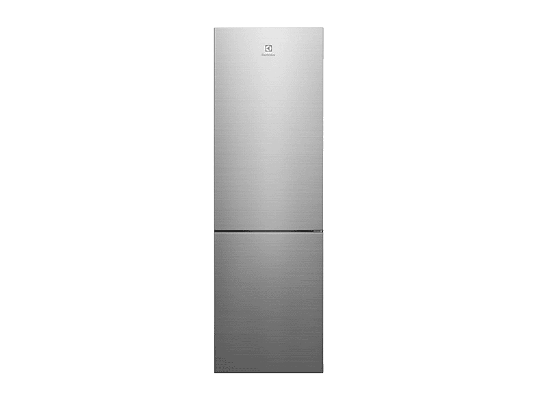 FRIGORIFERO DOPPIA PORTA ELECTROLUX LNT7MC32X, Capacità netta totale 328 l, Rumorosità: 34 dB(A), 3 ripiani, Dimensioni: L 59,5 cm A 187 P 66,4 cm, Inox, Classe C