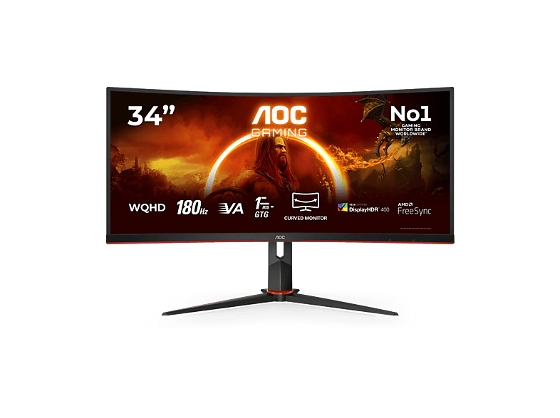 AOC CU34G2XP/BK 34" UltraWide 180Hz