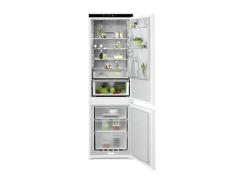 FRIGORIFERO DA INCASSO AEG TC8MS181CS, Capacità netta totale 248 l, Rumorosità: 35 dB(A), 4 ripiani, Dimensioni: L 54,6 cm A 177,2 P 54,9 cm, Bianco, Classe C