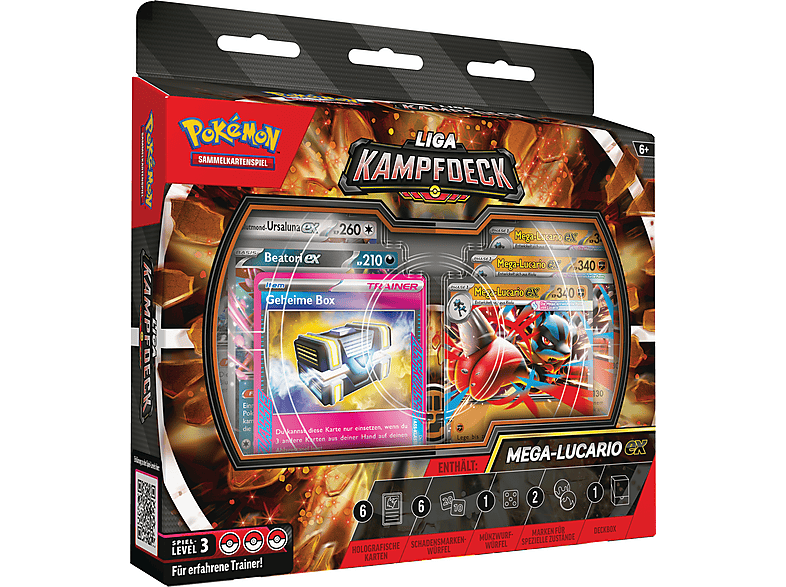 Pokémon Company International Pokémon-Sammelkartenspiel: Liga-Kampfdeck Mega-Lucario-ex (DE) Sammelkarten