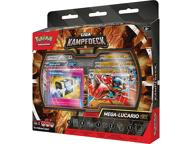 Pokémon Company International Pokémon-Sammelkartenspiel: Liga-Kampfdeck Mega-Lucario-ex (DE) Sammelkarten — Foto 2 von 5