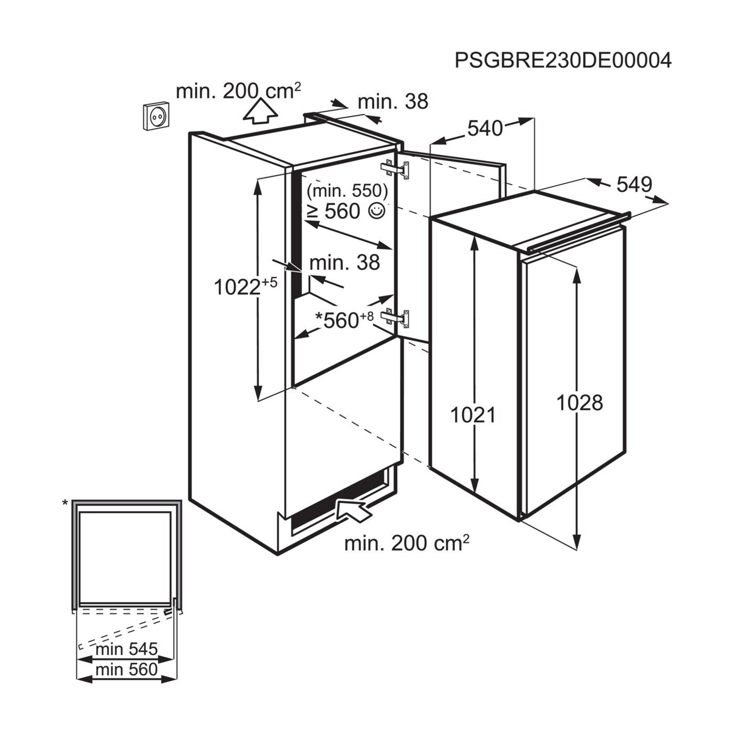 Disegno tecnico di un apparecchio con dimensioni e specifiche.