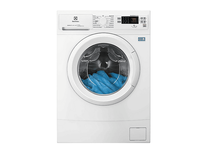 ELECTROLUX EW6S526A LAVATRICE, Caricamento frontale, 6 kg, 14 programmi, Profondità 37,8 cm, Bianco, livello rumorosità centrifuga 74 dB(A), Classe A