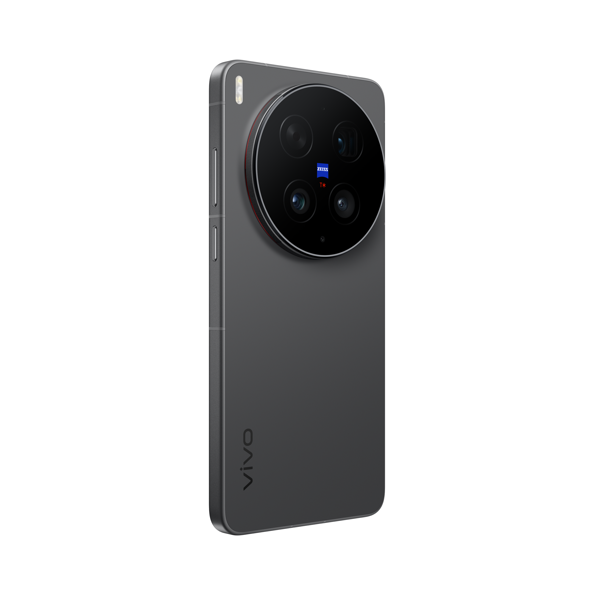 Smartphone gris con gran módulo de cámara y 