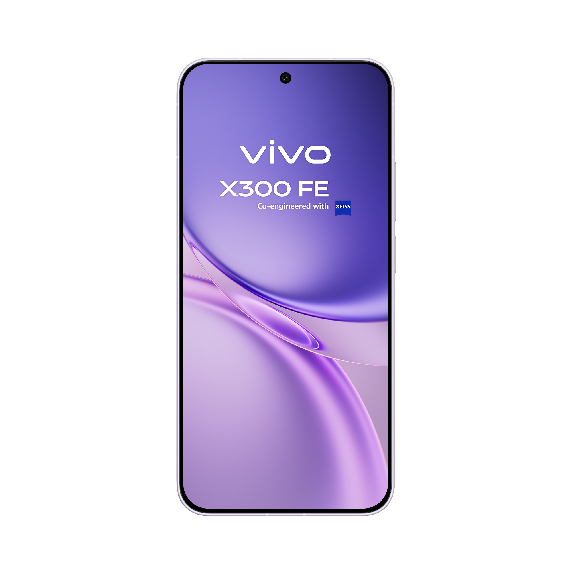 Un smartphone moderno con el logo de Vivo y el texto X300 FE.