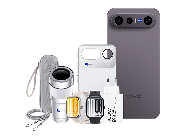 Móvil - vivo Bundle X300 FE, Luxe Black, 512 GB, 12 GB RAM, 6.31" AMOLED, Snapdragon® 8 Gen 5 Mobile, 6500 mAh, Incluye WATCH GT 2