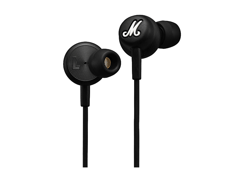 Auriculares de botón - Marshall Mode USB-C, Cable a Prueba Enredos, Drivers Dinámicos, Micrófono Integrado, Black