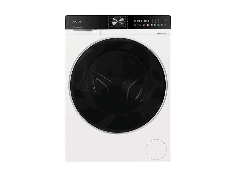 CANDY BP 48SBL10UC-S LAVATRICE, Caricamento frontale, 8 kg, 16 programmi, Profondità 50,5 cm, Giri 1400 rpm, Bianco, Nero, livello rumorosità centrifuga 72 dB(A), Classe A