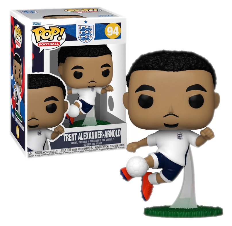 Figurka Funko Pop Trent Alexander-Arnold w stroju Anglii kopie piłkę.