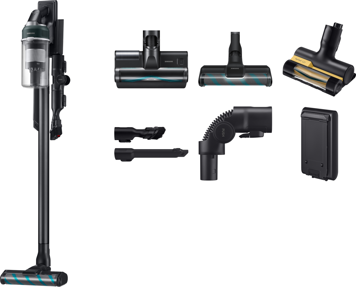 SAMSUNG Jet™ 85S Complete VS70H25WFT/WA Steelstofzuiger Teal Green afbeelding