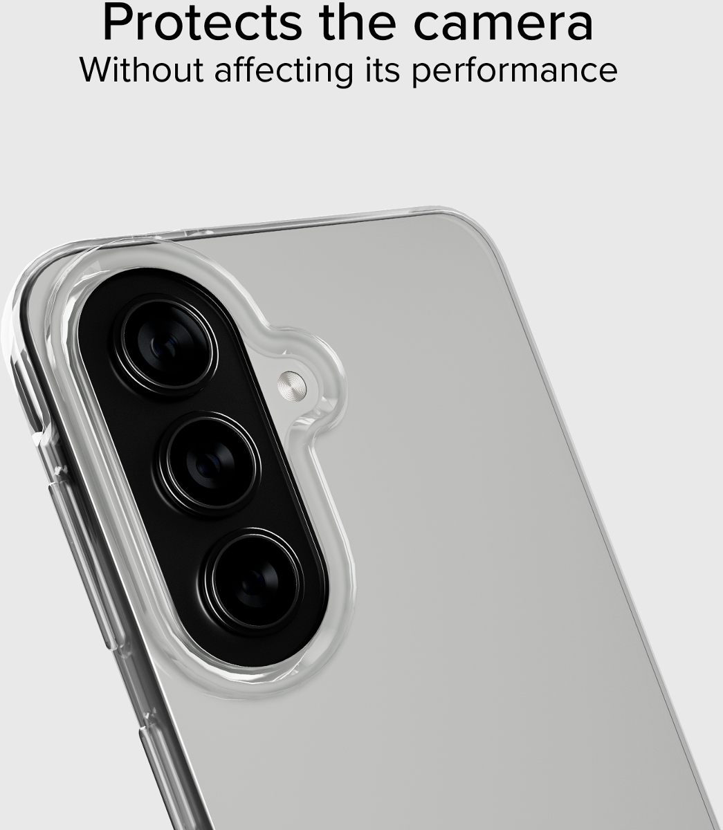 Transparente Hülle schützt die Kamera eines Smartphones.
