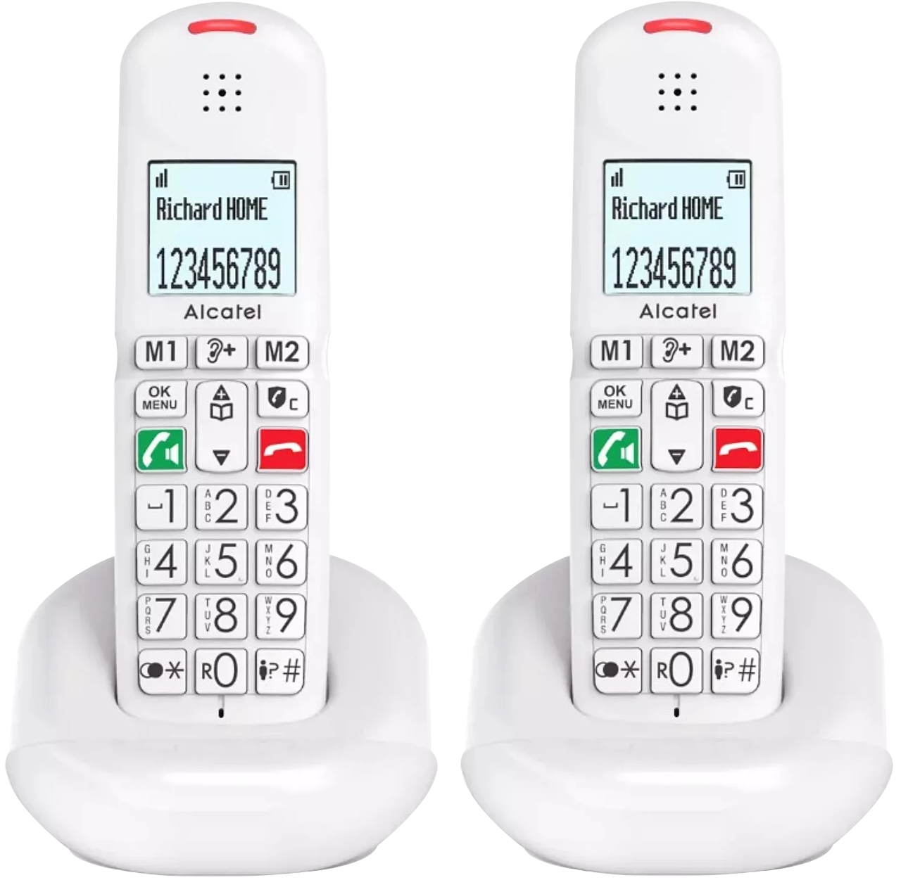 ALCATEL XL685 DUO Fehér DECT telefon