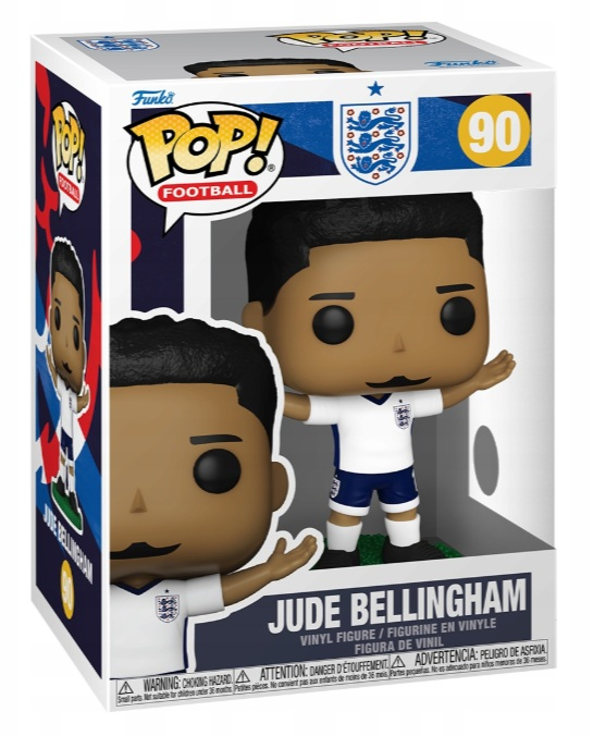 Figurka Funko Pop! Jude Bellingham w stroju Anglii, numer 90.