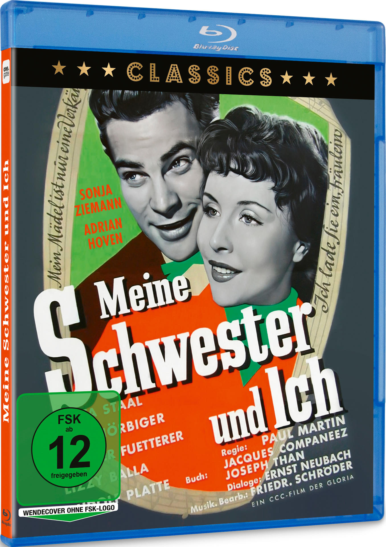 Blu-ray Hülle mit Porträt eines Paares, Filmtitel und Besetzungsliste.