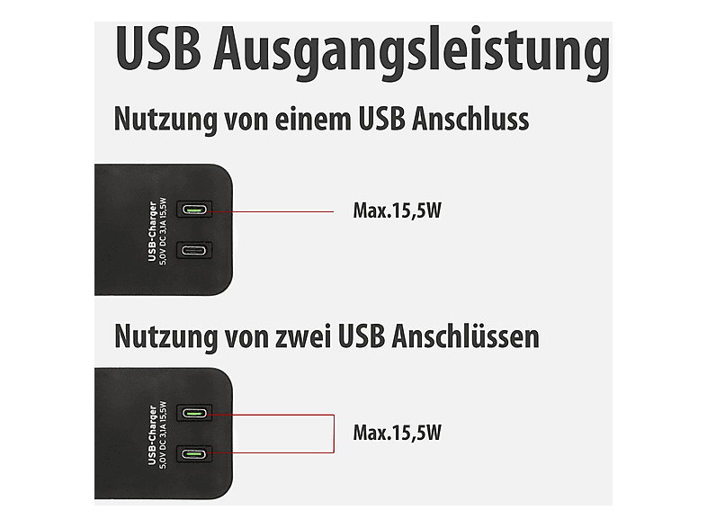 Brennenstuhl 1153240126 Steckdosenleiste mit Schalter Weiß, Schwarz Schutzkontakt 1 St.