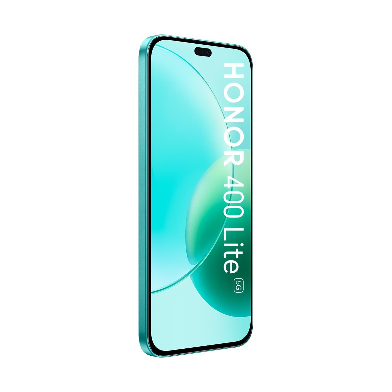 Uno smartphone turchese con la scritta HONOR 40 Lite 5G sullo schermo.