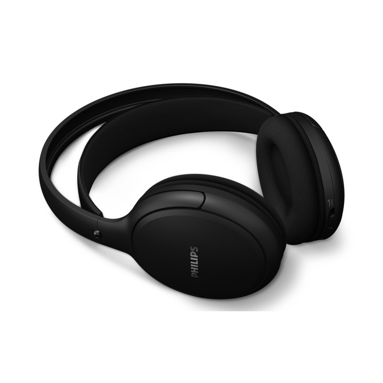 Cuffie Philips nere con padiglioni imbottiti e archetto regolabile.