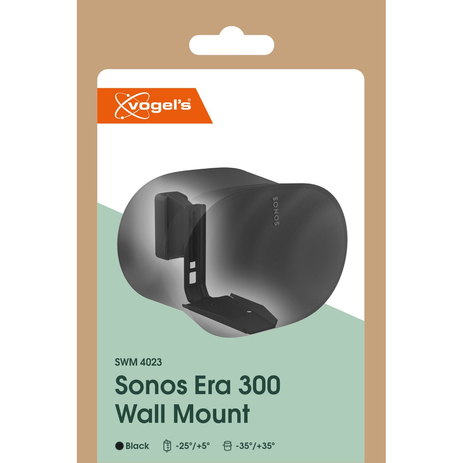 Support mural Vogels Sonos Era 300 SWM 4023, noir.