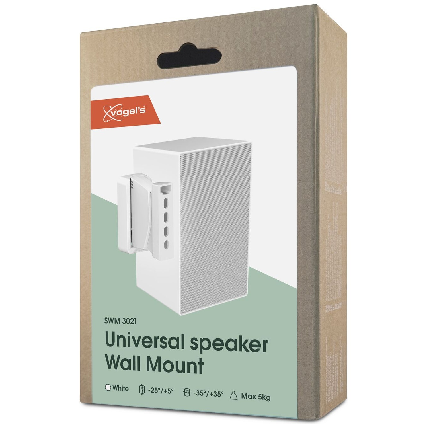 Box for a white Vogel's SWM 3021 Universal Speaker Wall Mount.