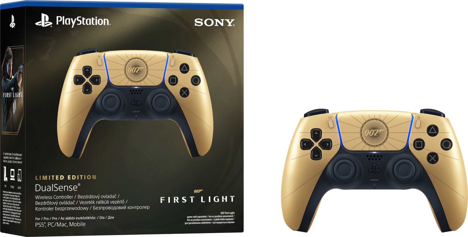 SONY PlayStation 5 DualSense vezeték nélküli kontroller (007 First Light Limited Edition)