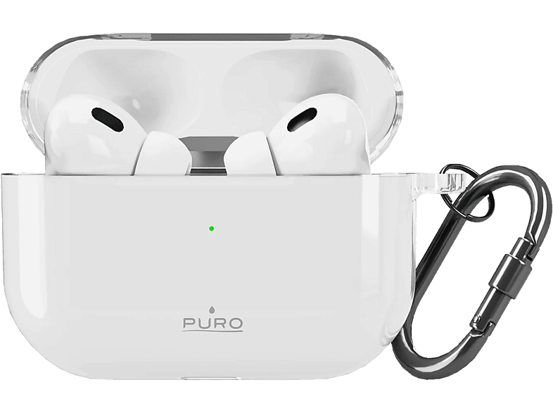 Puro 0.3 Nude Air Hülle, für AirPods Pro 1/2, Transparent; Schutzhülle