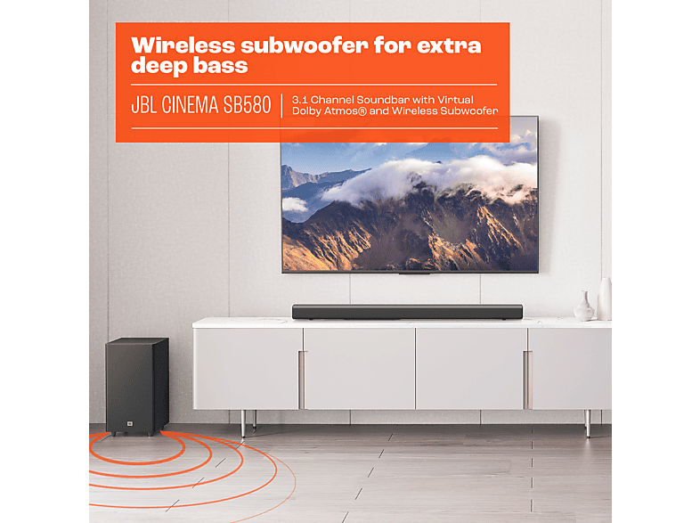 JBL Cinema SB580 3.1 Soundbar ve Wireless Subwoofer Fiyat