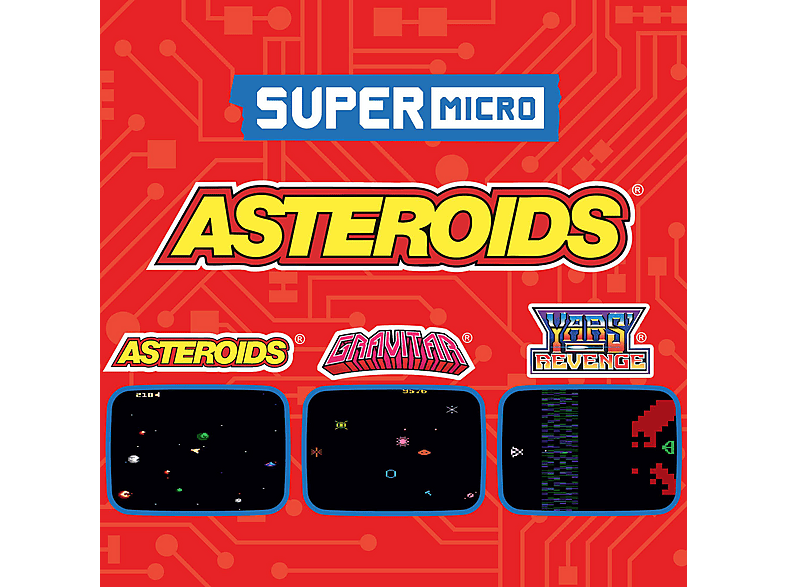 BLAZE HMT Super Micro - Asteroids Keychain Gamer, Mini-Konsole, Mehrfarbig
