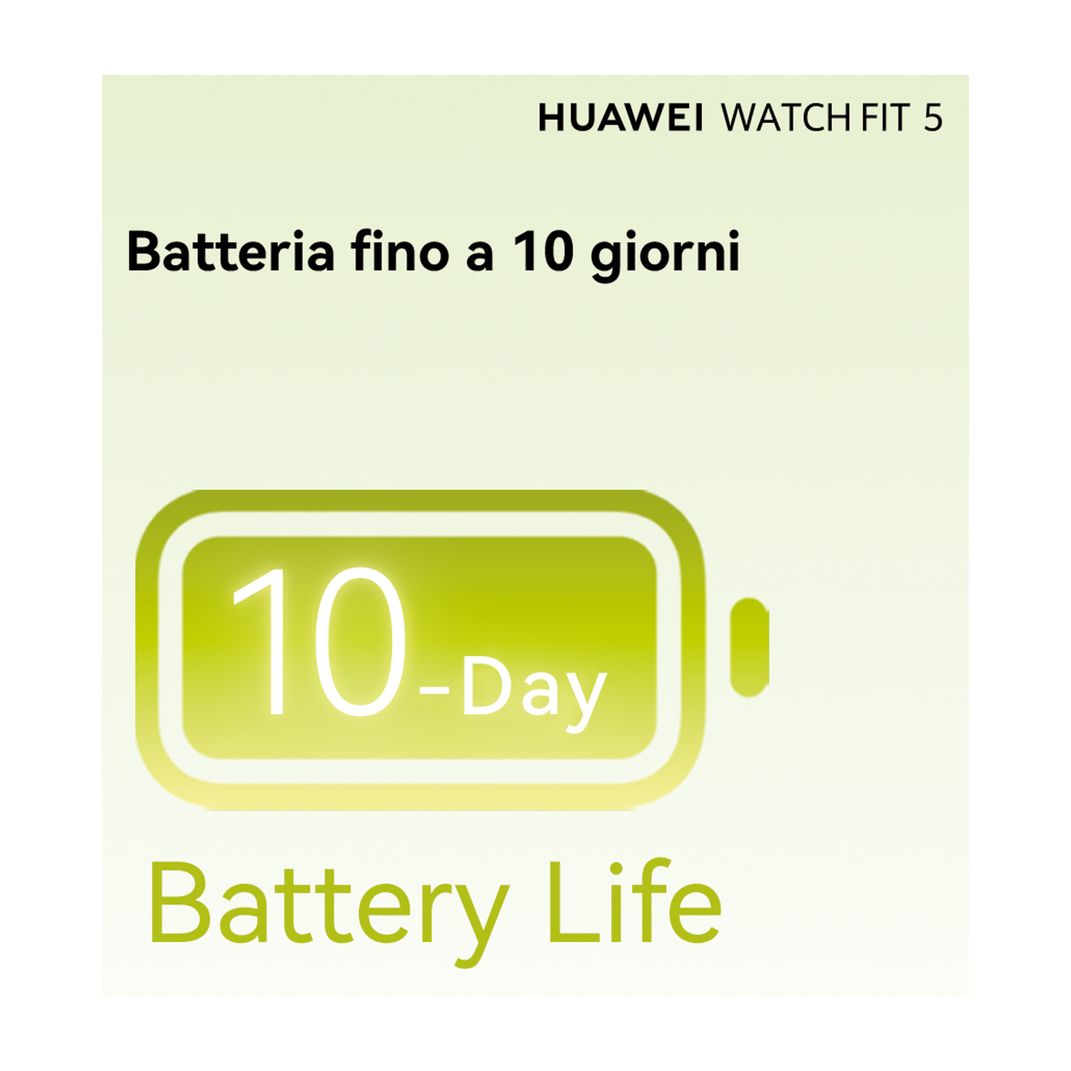 Huawei Watch Fit 5: Batteria fino a 10 giorni.