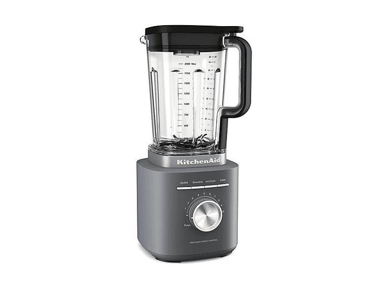 FRULLATORE KITCHENAID 5KSB2073EDG, Potenza 1700 W, Caraffa da 2 l, 10 velocità, Tritan privo di bisfenolo A, Lama asimmetrica in acciaio inox; Lavabile lavastoviglie., Charcoal grey