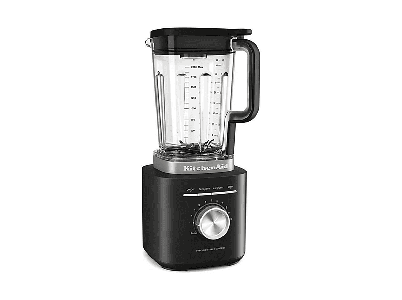 FRULLATORE KITCHENAID 5KSB2073EBM, Potenza 1700 W, Caraffa da 2 l, 10 velocità, Tritan privo di bisfenolo A, Lama asimmetrica in acciaio inox; Lavabile lavastoviglie., matte black