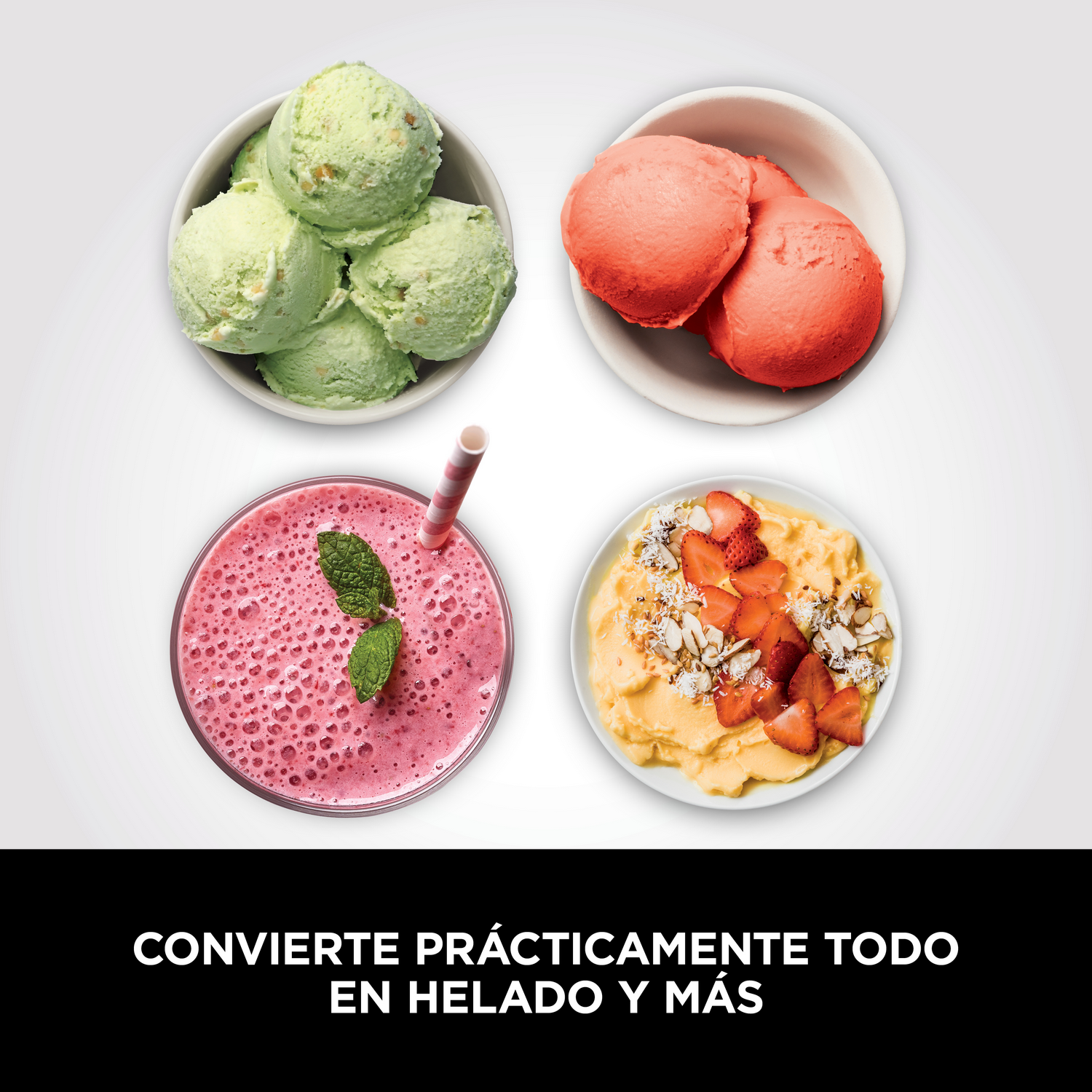 CONVIERTE PRÁCTICAMENTE TODO EN HELADO Y MÁS