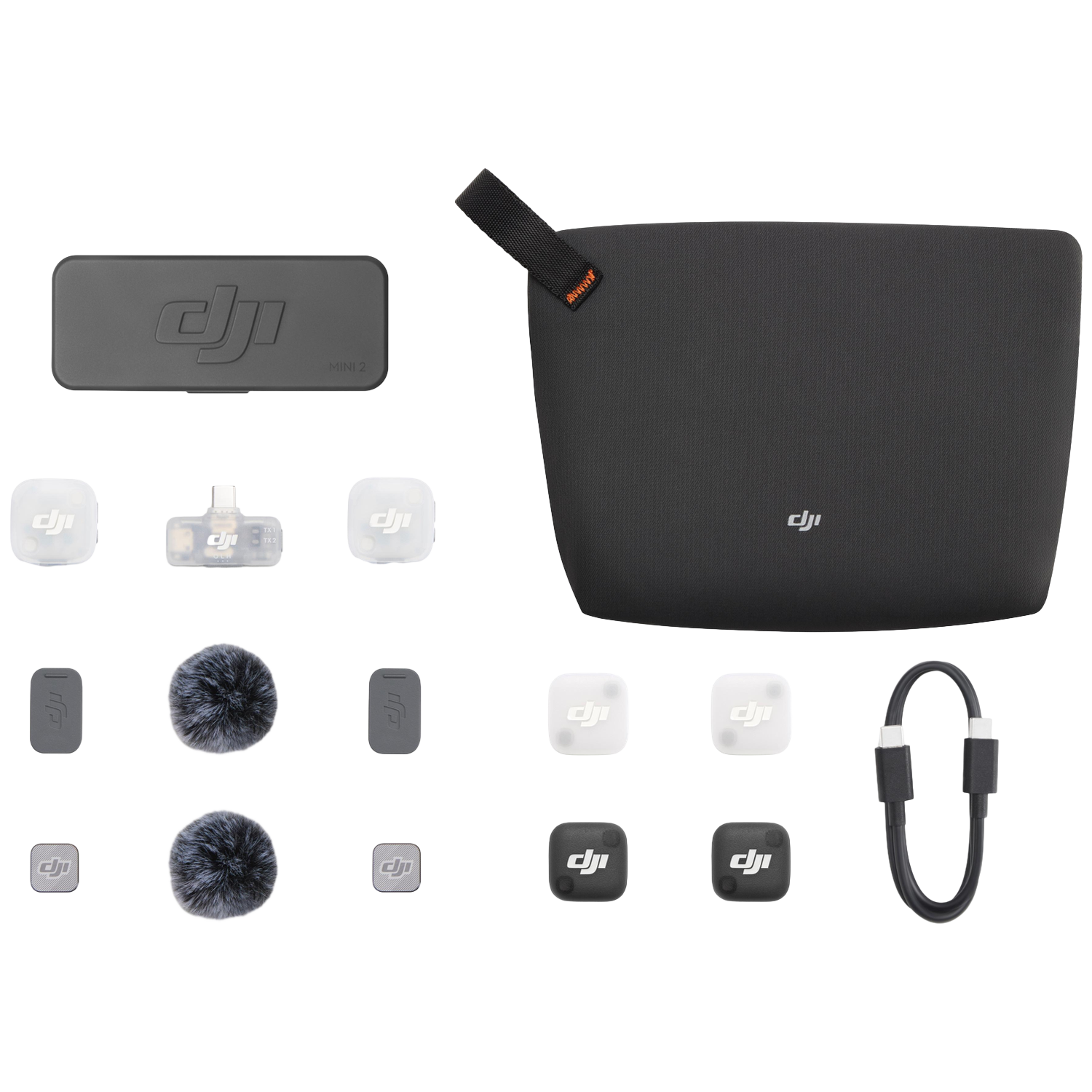 DJI Mini 2 accessoires: oplaadcase, windschermen, kabel, zenders en meer.