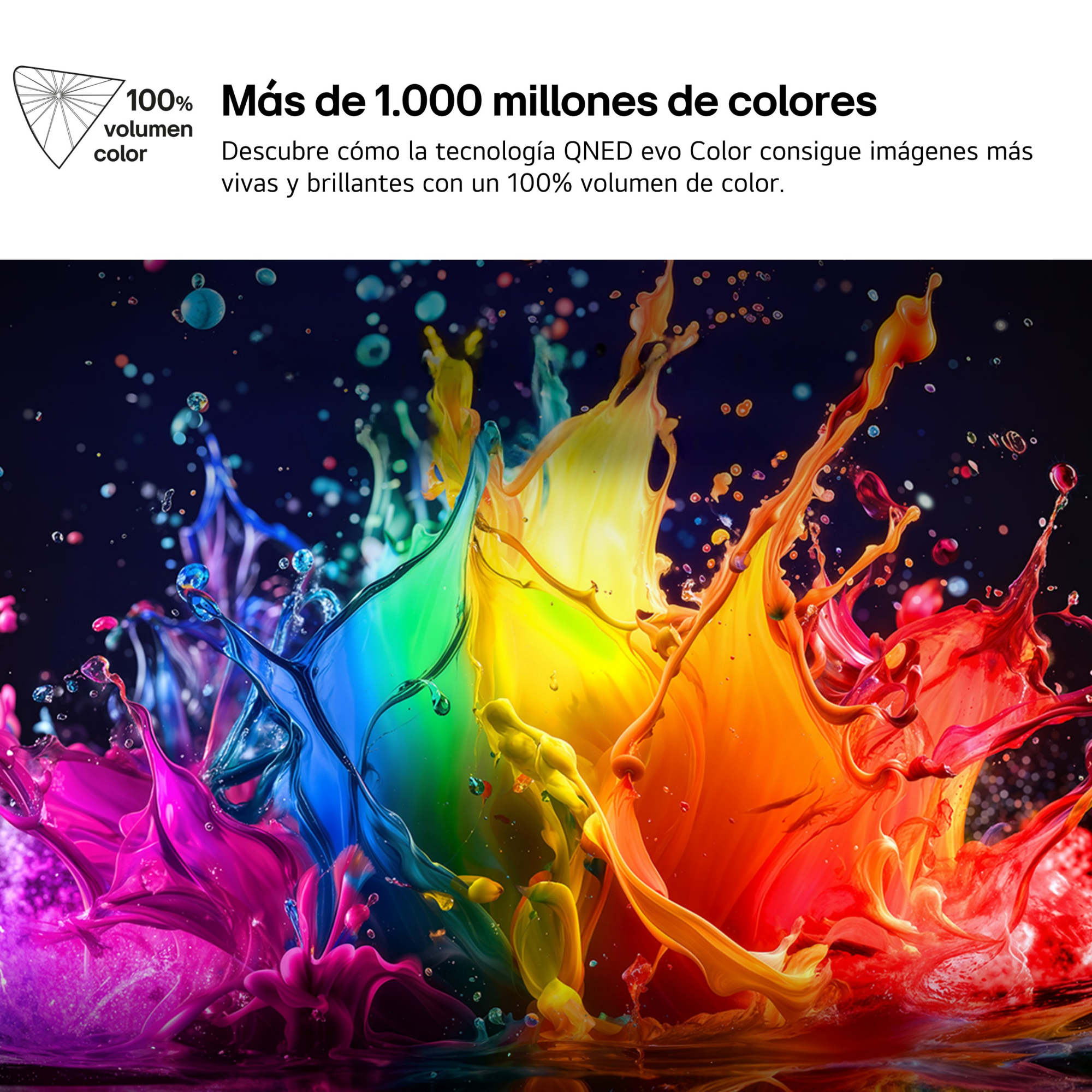 Salpicaduras de pintura coloridas con gotas de agua sobre fondo oscuro.