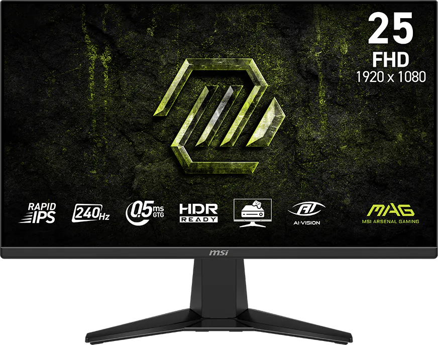 MSI MAG 255F X24 24,5'' Sík FHD 240 Hz 16:9 IPS LED Gamer Monitor