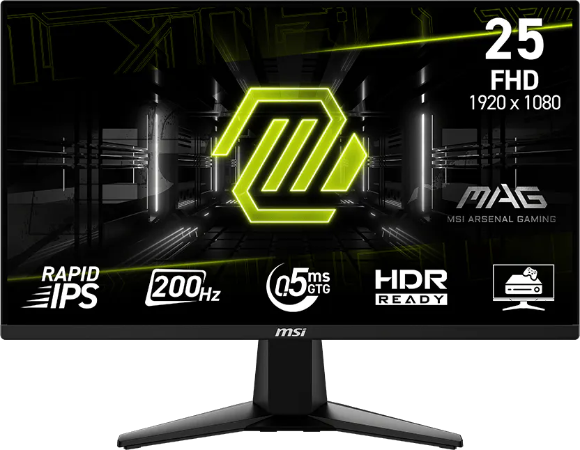 MSI MAG 256F E20 24,5'' Sík FHD 200 Hz 16:9 IPS LED Gamer Monitor