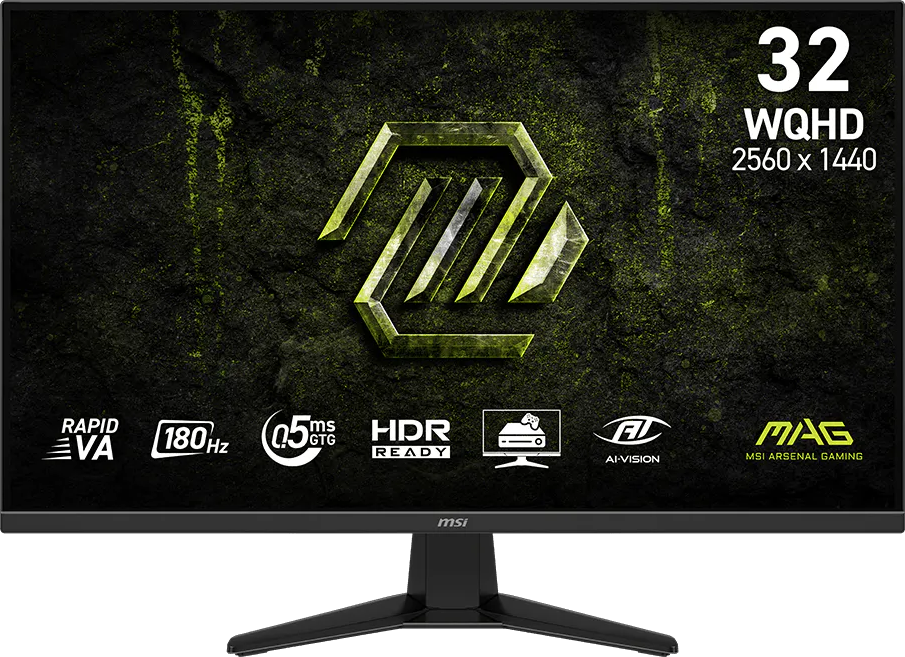 MSI MAG 325QF E18V 31,5'' Sík WQHD 180 Hz 16:9 VA LED Gamer Monitor